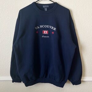 Vintage Navy Blue Crewneck Sweater